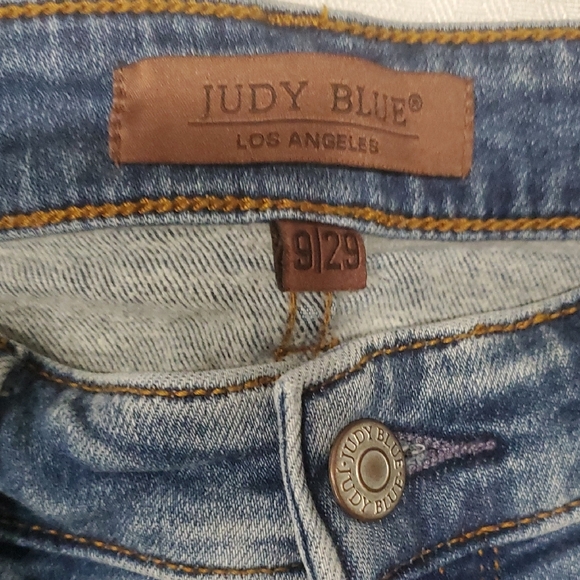 Judy Blue Straight Leg Jeans in Classic Blue - Picture 5 of 14